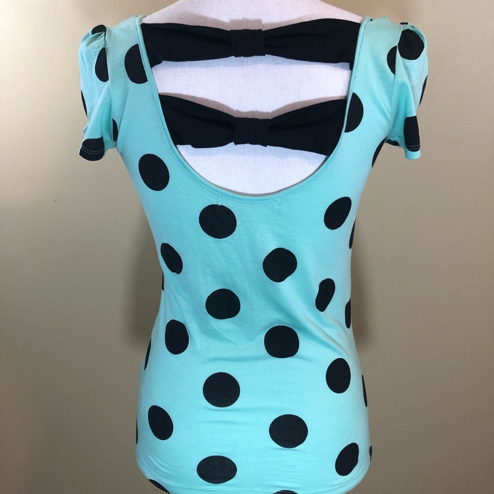 Cute polka dotted top